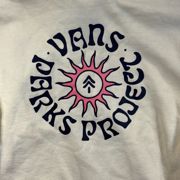 VANS Park Project Yellow Hoodie Sweatshirt Drawstring Pockets Logo Size Small - Picture 6 of 9